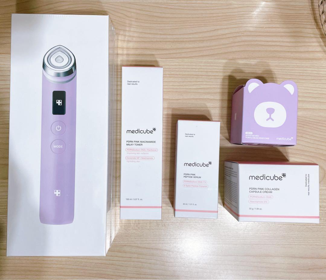 メディキューブ AGE-Rブースタープロ パープル くまヘッド 他5点セット