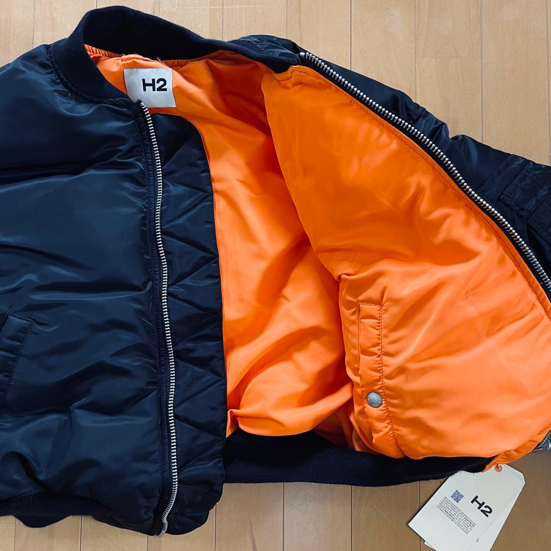 HERON PRESTON H2 H&M リバーシブル フライトジャケット - メルカリ