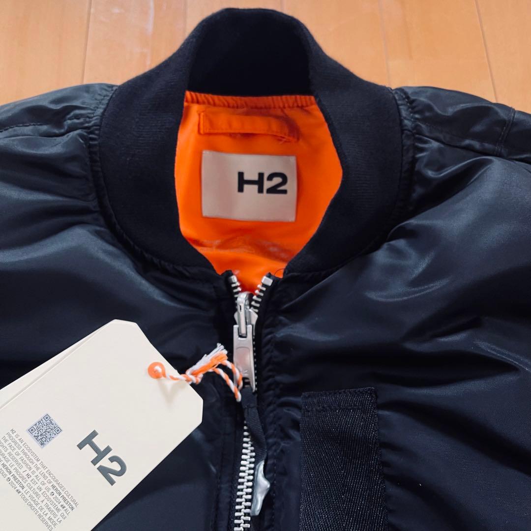 HERON PRESTON H2 H&M リバーシブル フライトジャケット - メルカリ