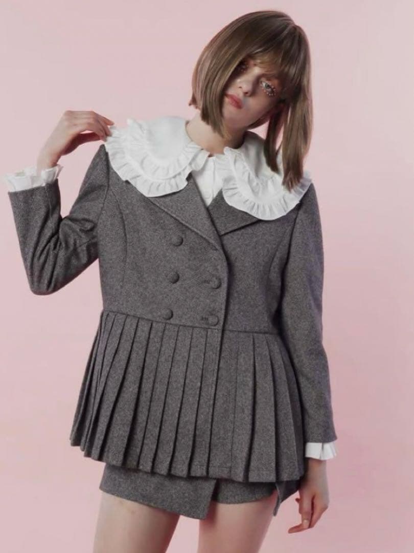 うぉん　epine エピヌ プリーツフリルジャケット