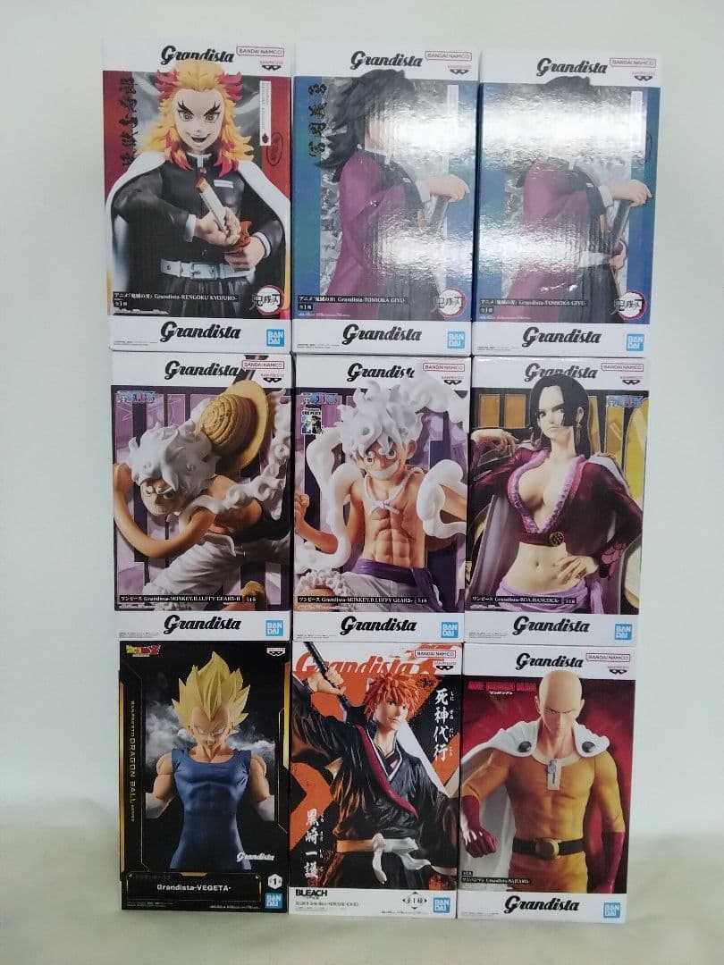 Grandistaフィギュア 鬼滅の刃 ٠ ワンピース他まとめ売り9点セット