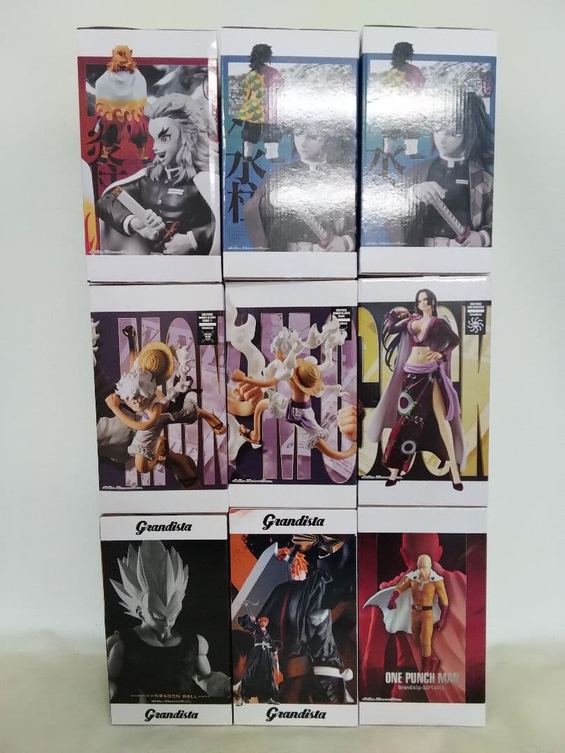Grandistaフィギュア 鬼滅の刃 ٠ ワンピース他まとめ売り9点セット