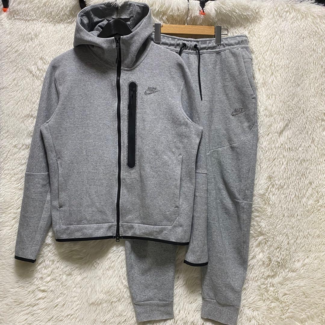 美品　NIKE ナイキ　テックフリース　セットアップ グレー　Lサイズ