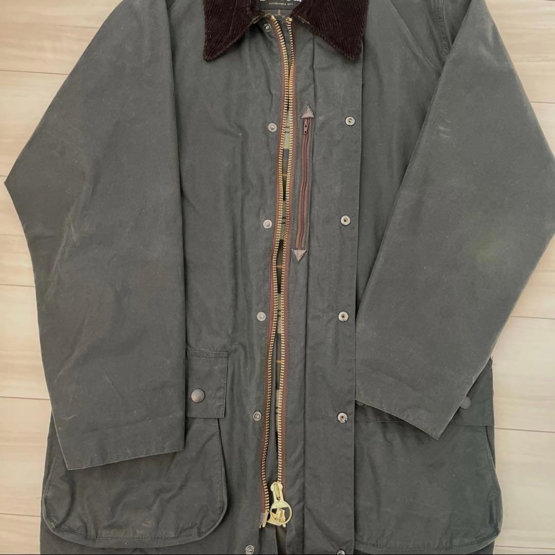 【美品】Barbour バブアー BORDER ボーダー 38 オイルド