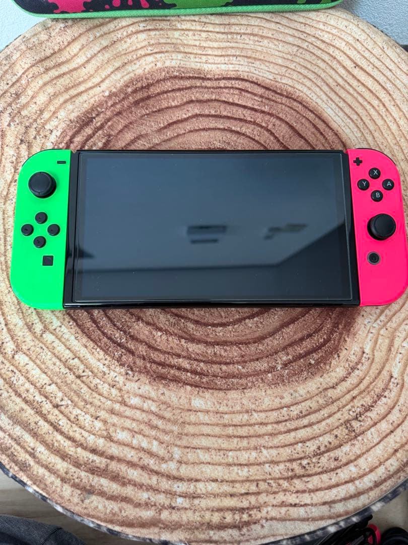 任天堂スイッチ Switch本体有機EL GRN/PNK箱無し - メルカリ