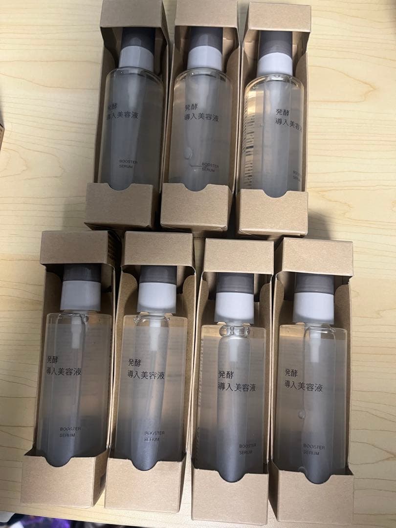 新品未使用 無印良品 MUJI 発酵導入美容液 100ml 7個 試してみた】無印良品 発酵導入美容液の効果・肌質別の口コミ