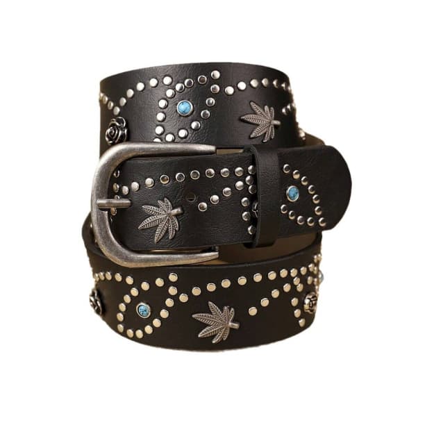 ベルト スタッズ クラシック 黒 ブラック アメカジヴィンテージ