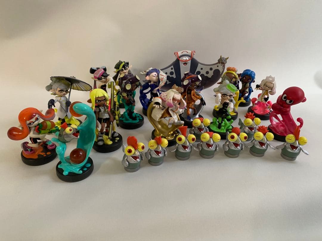 スプラトゥーン amiibo12体セット　コジャケ　コンプ7体セット被り2体付き amiibo トリプルセット[インクリング【イエロー】／オクトリング