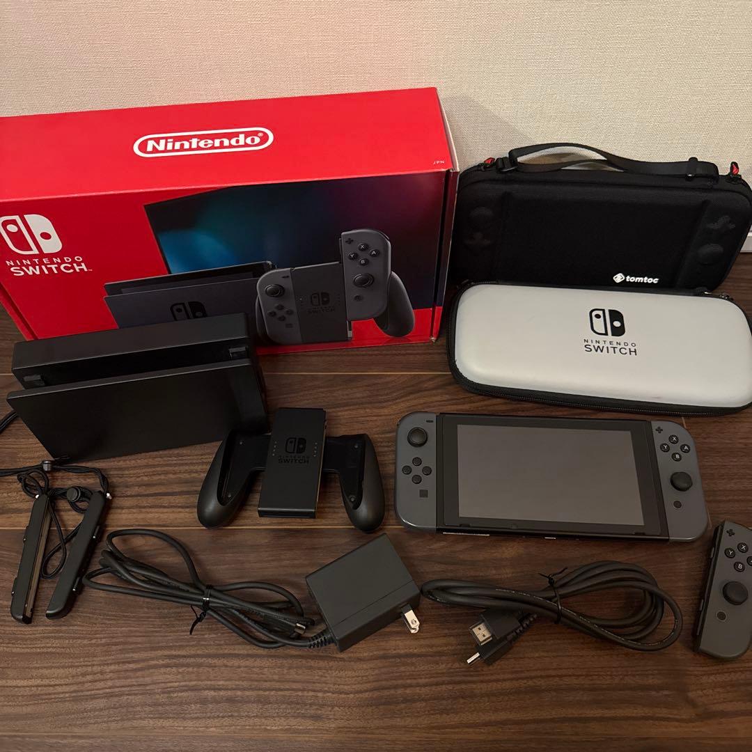 Switch Nintendo 本体 Joy-Con グレー ケースセット