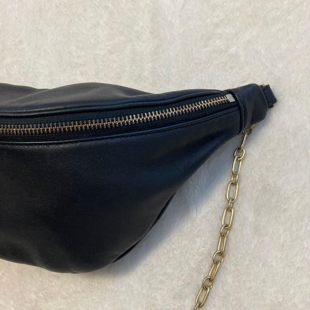 agnes b. アニエスベー ボディバッグ チェーン レザー amy 雑誌掲載