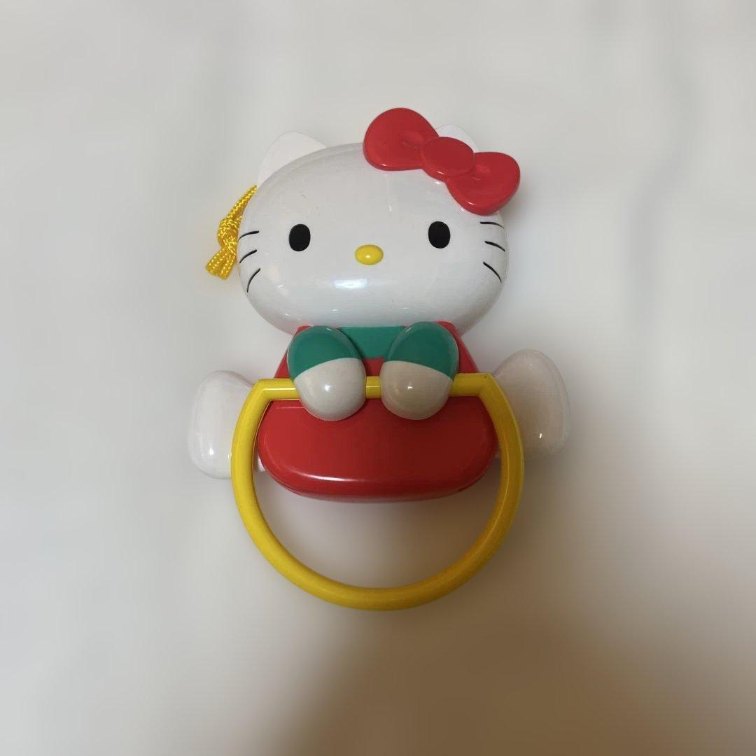 激レア☆ハローキティ☆アクションタオルハンガー☆可愛い動きのタオル