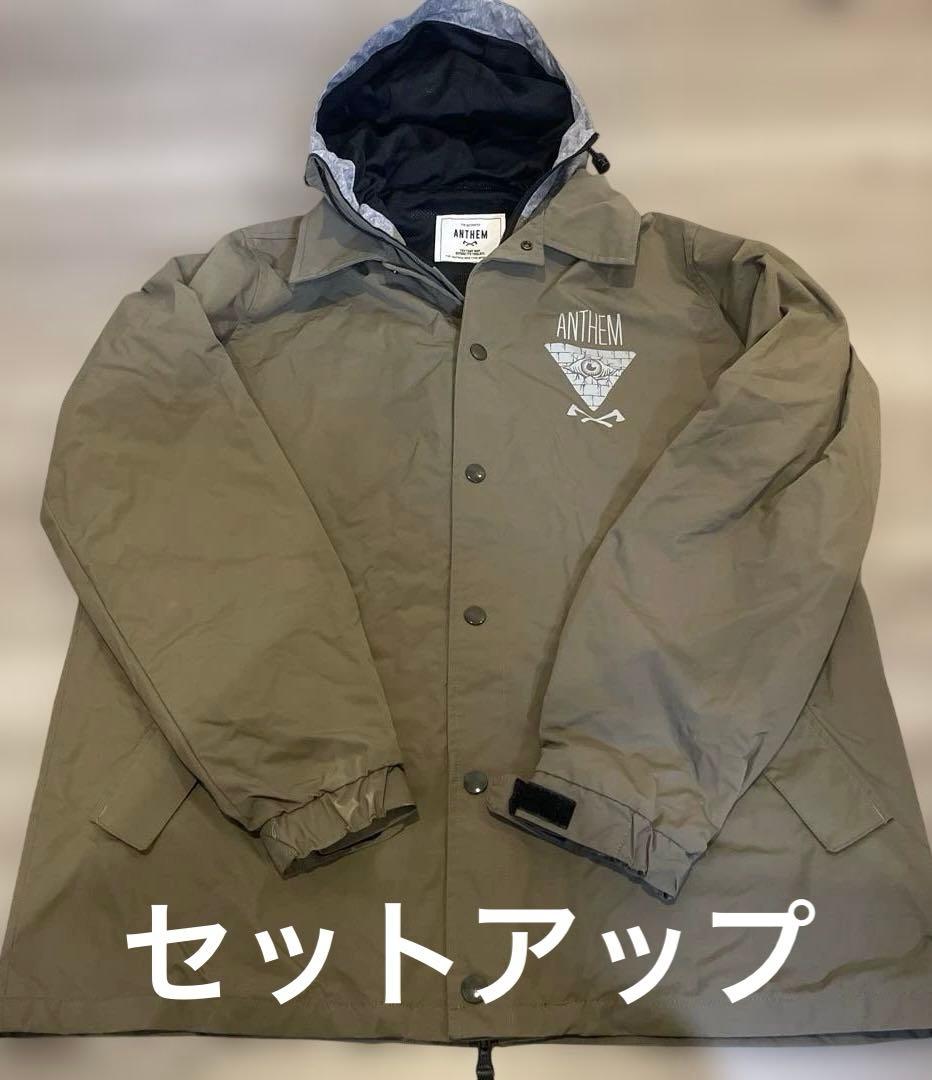 ANTHEM スノーボードウェア セットアップ オリーブグリーン サイズ L