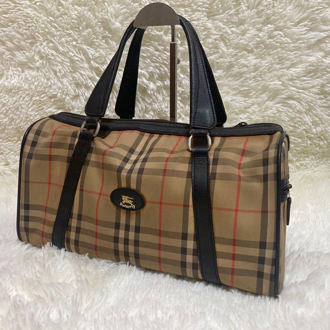 Burberrys ヴィンテージ バーバリーズ ボストンバッグ ノバチェック柄