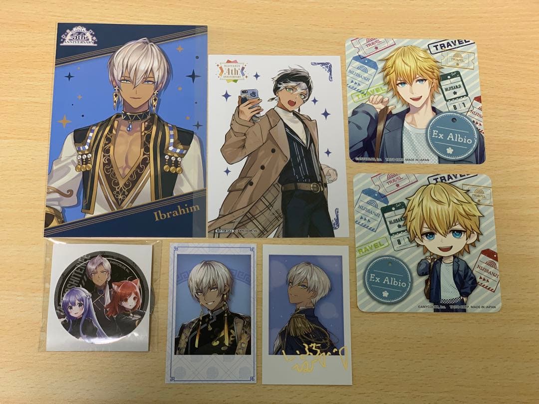 にじさんじ イブラヒム エクス・アルビオ ポストカード 缶バッジ