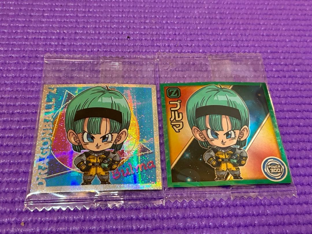 ドラゴンボール 超戦士シールウエハース超 激突の戦士たち ブルマ 2種