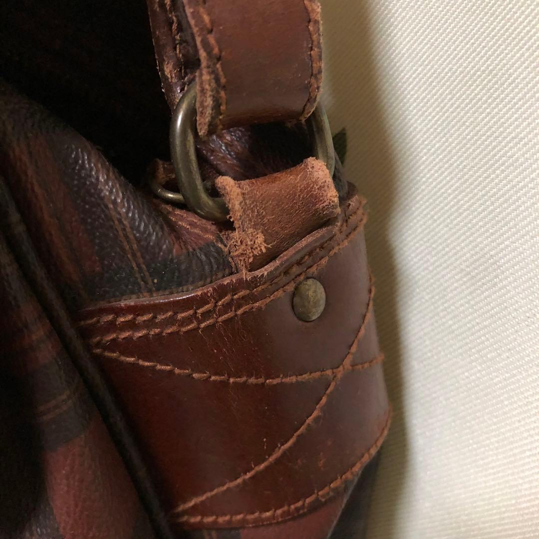 メ(^ ^)y【美品】ポロラルフローレン ヴィンテージ バッグ チェック