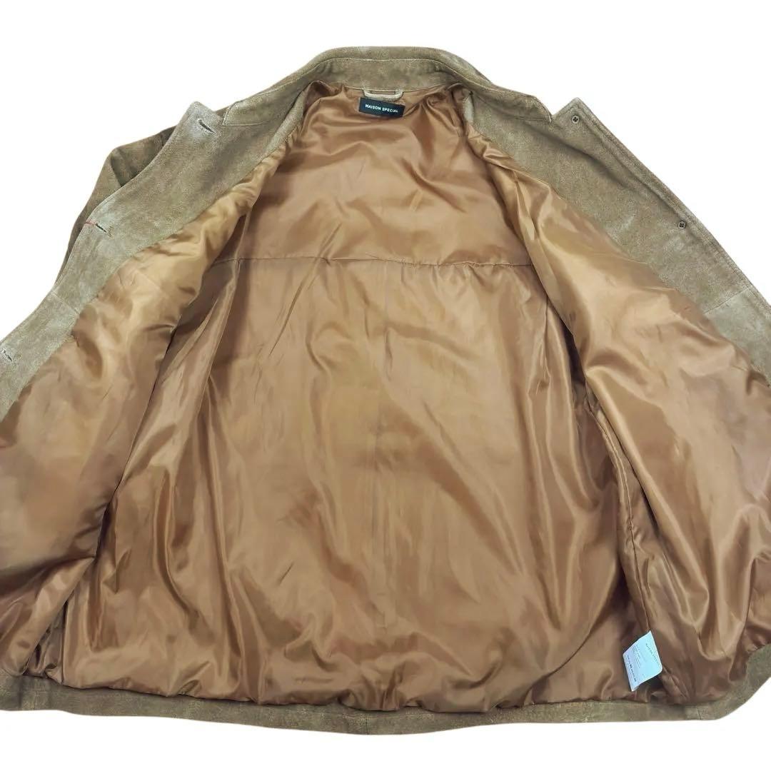 未使用 MAISON SPECIALリアル スエード ジャケット キャメル - メルカリ