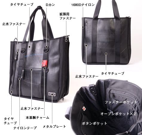 SEAL シール トートバッグ エクスパンダブル ネイビー タイヤ - メルカリ