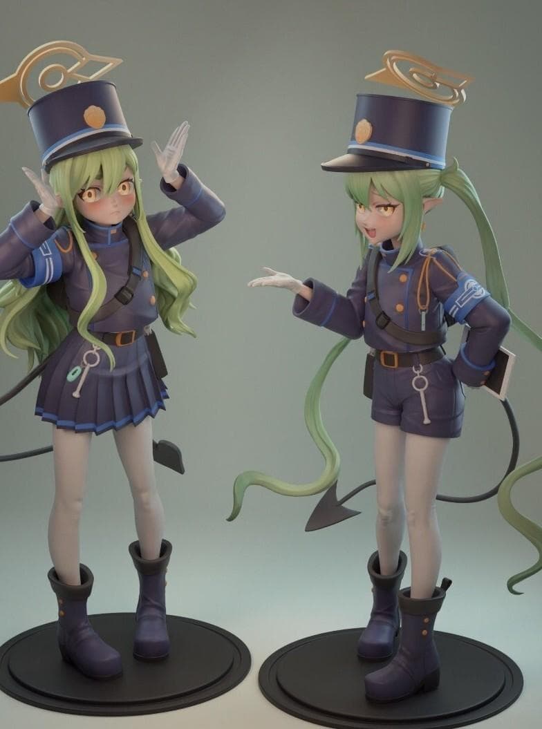 未塗装未組立 ガレージキット ブルアカ ブルーアーカイブ 橘ノゾミ