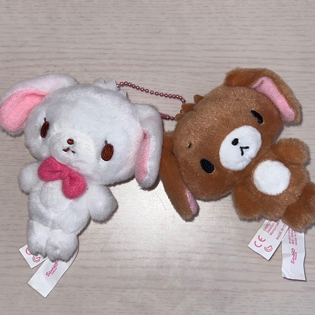 シュガーバニーズ　ぬいぐるみ　マスコット　キーホルダー Amazon.co.jp: タグ付き シュガーバニーズ ぬいぐるみ マスコット 5点