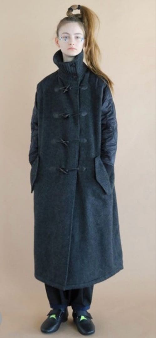 bedsidededrama　ダッフルコート　袖切り替え　ベッドサイドドラマ