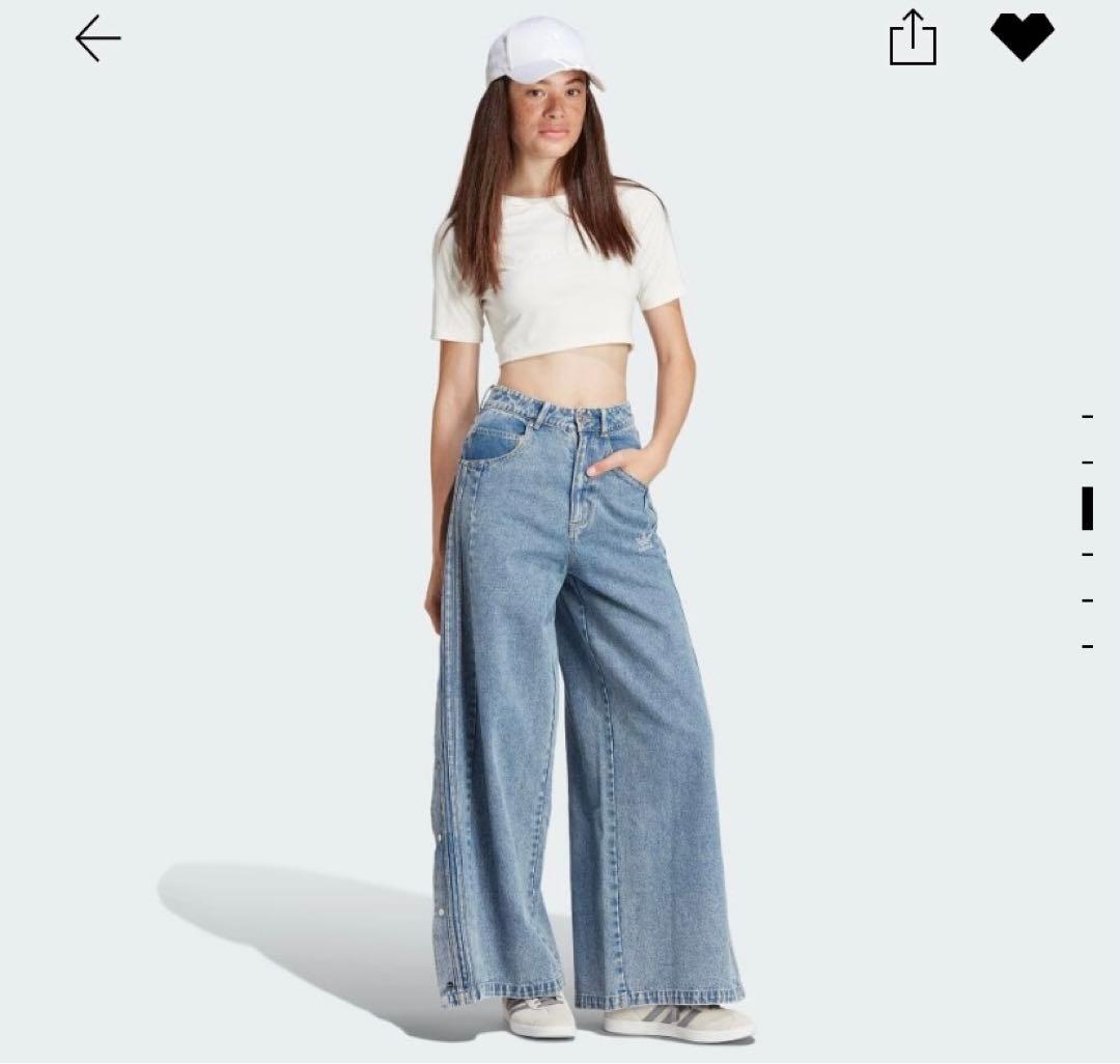 Adidas アディブレイク ワイド デニム - メルカリ