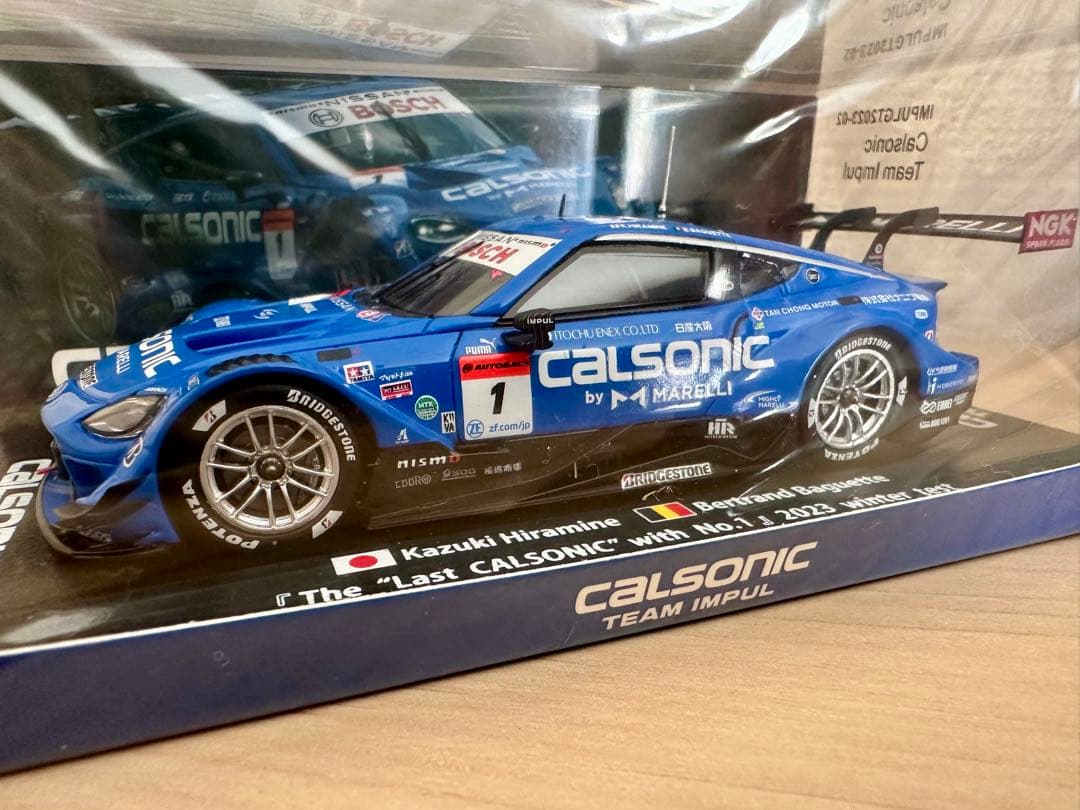 インパル特注 calsonic IMPUL Z 2023 Winter Test チャンピオンゼッケン＃1 カルソニックインパルZ SUPERGT2023 鈴鹿
