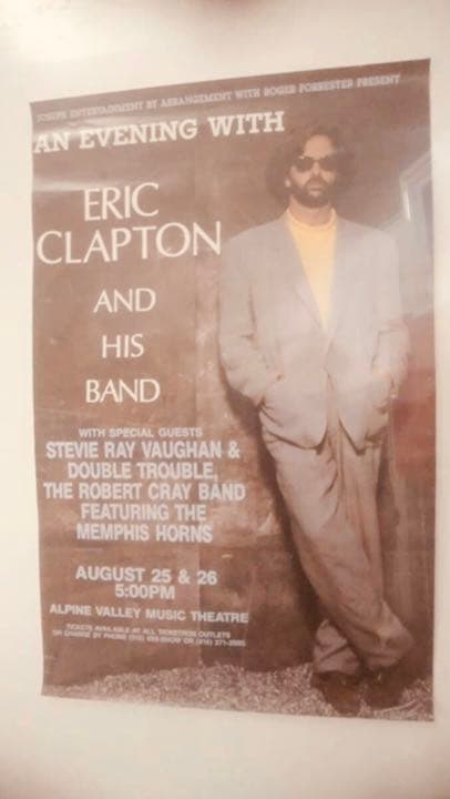 スティービーレイヴォーン　ラストライブポスター　ALPINE VALLY