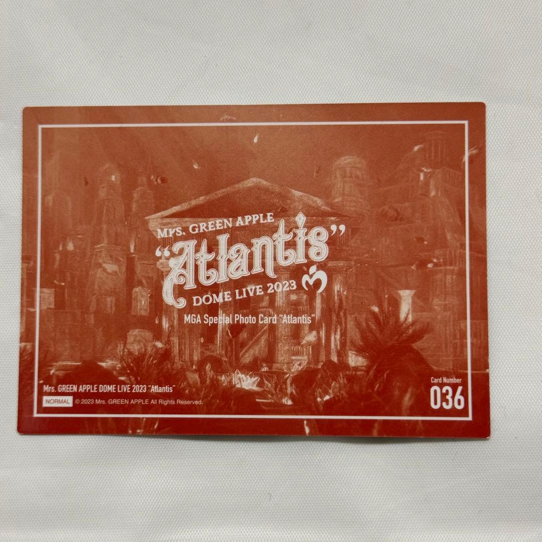 Mrs. GREEN APPLE フォトカ Atlantis 大森元貴 036 - メルカリ