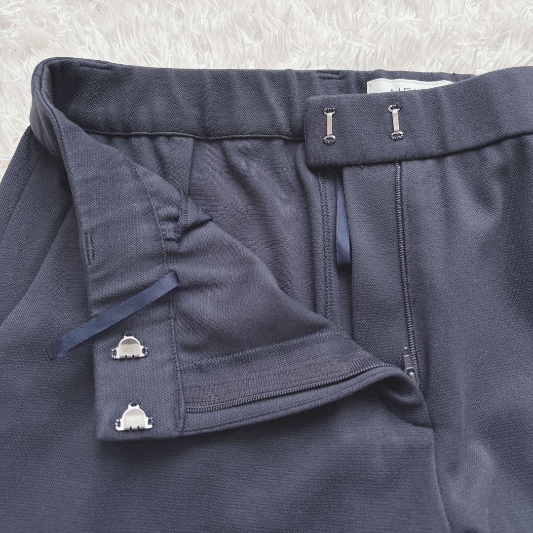 美品✨NEMIKA パンツスーツ ネイビー ストレッチ レリアン