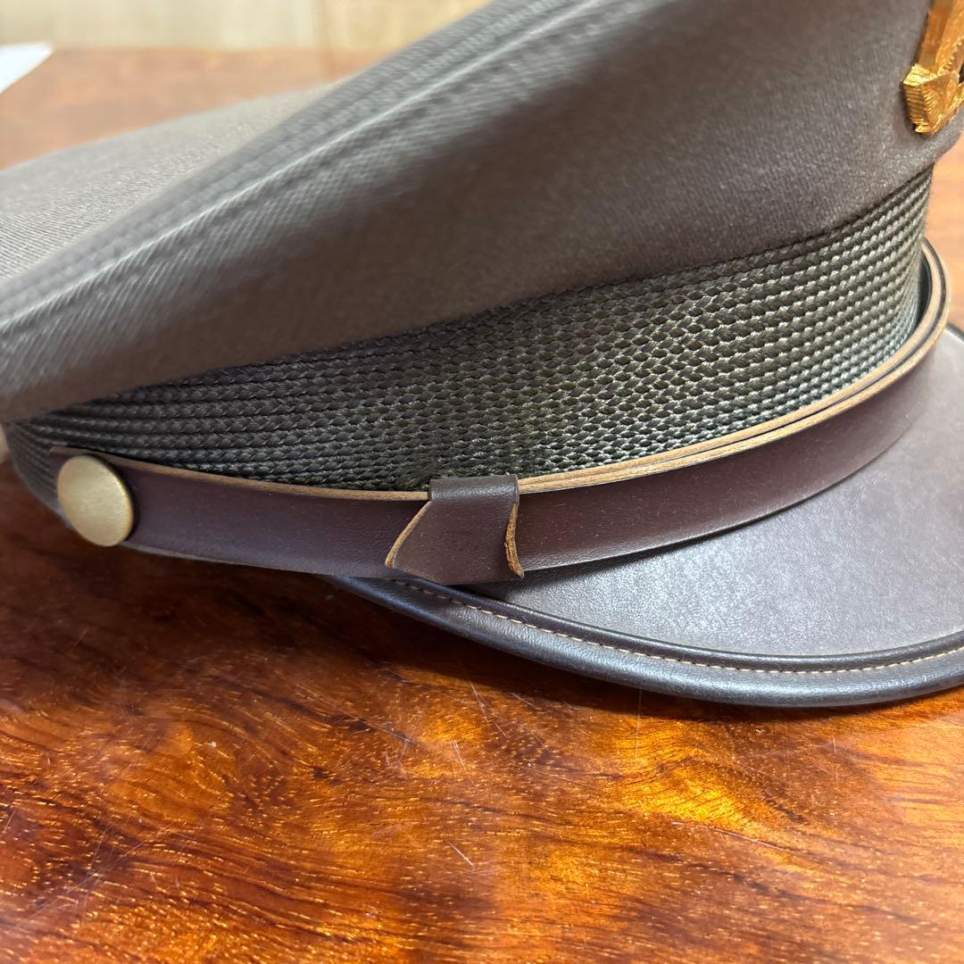 グレー ミリタリー風 軍帽子 0120o71