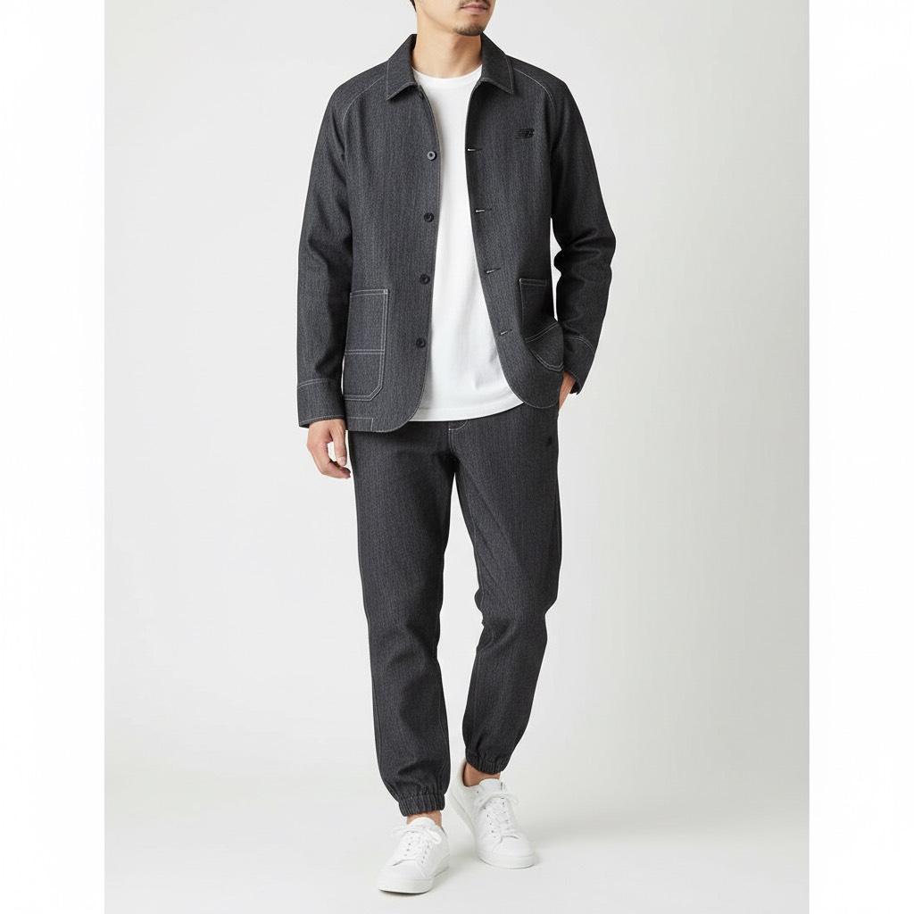 ニューバランス　THE CITY　セットアップ　デニムライク　ジャケット　パンツ