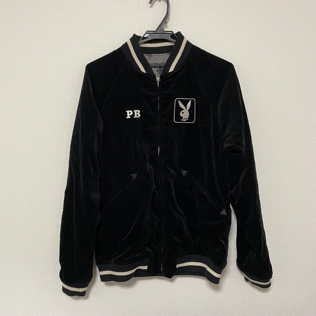 a0211 ヒステリックグラマー プレイボーイ 野口強 リバーシブル スカジャン