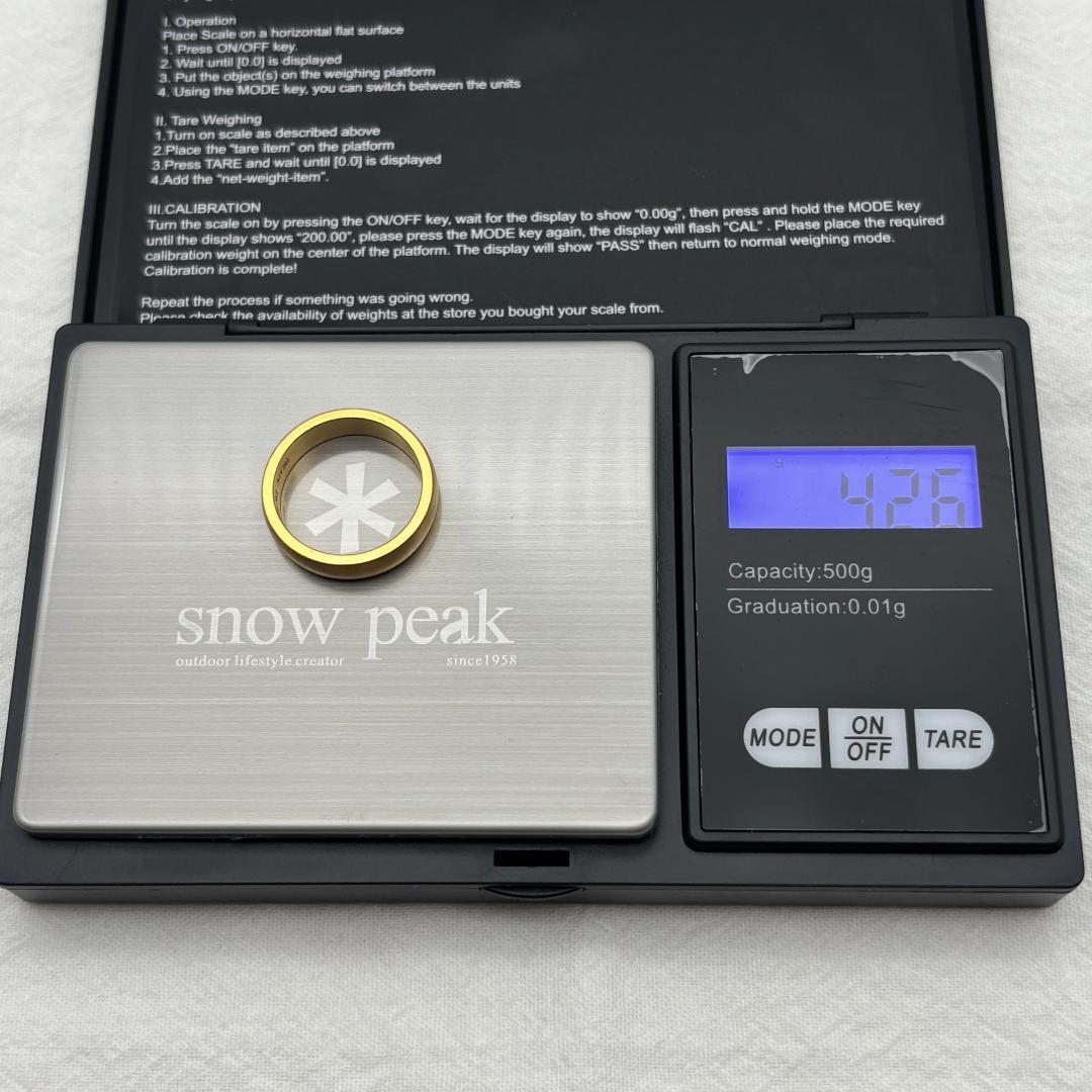 K18ゴールド マット仕上げリング 4.2g