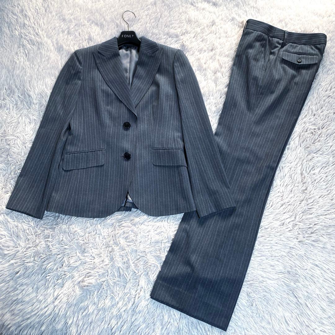 希少♡バーバリーロンドン ストライプスーツ シャドーホース ハイウエスト