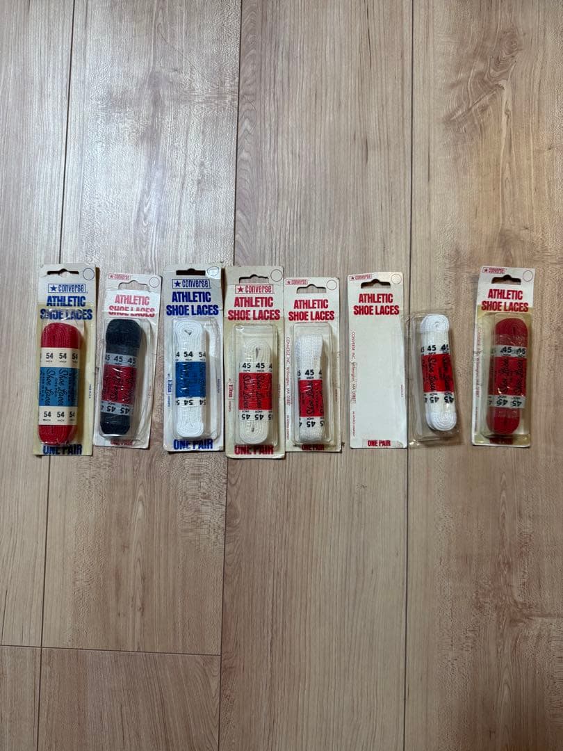 80s Converse コンバース コットンシューレス　靴紐 usa