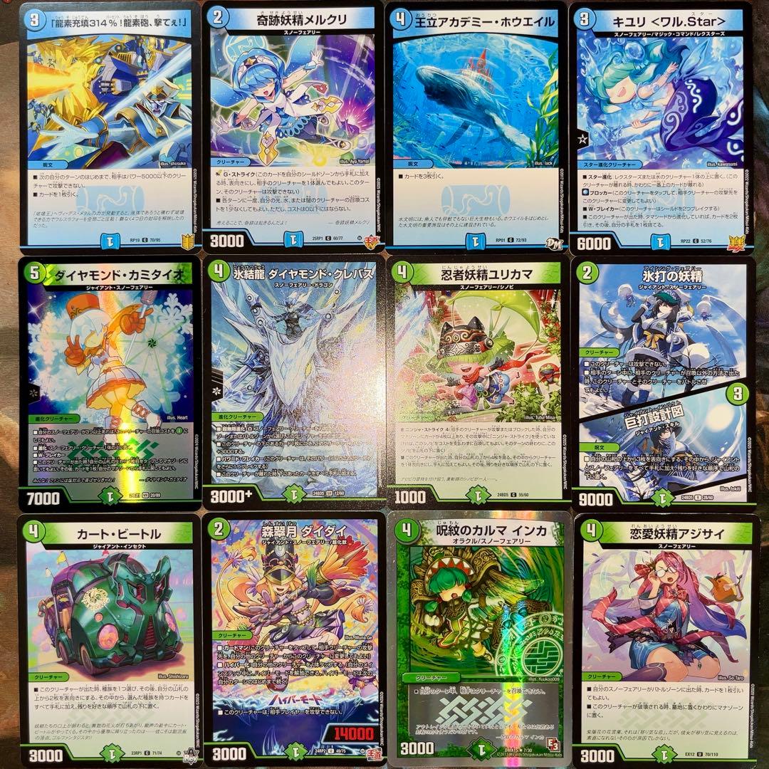 デュエパーティー用デッキ 火水自然スノーフェアリー デュエマ