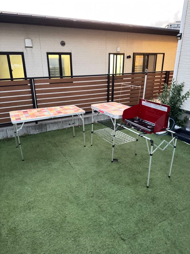 コールマン アウトドアテーブル2点セット ナチュラルモザイク