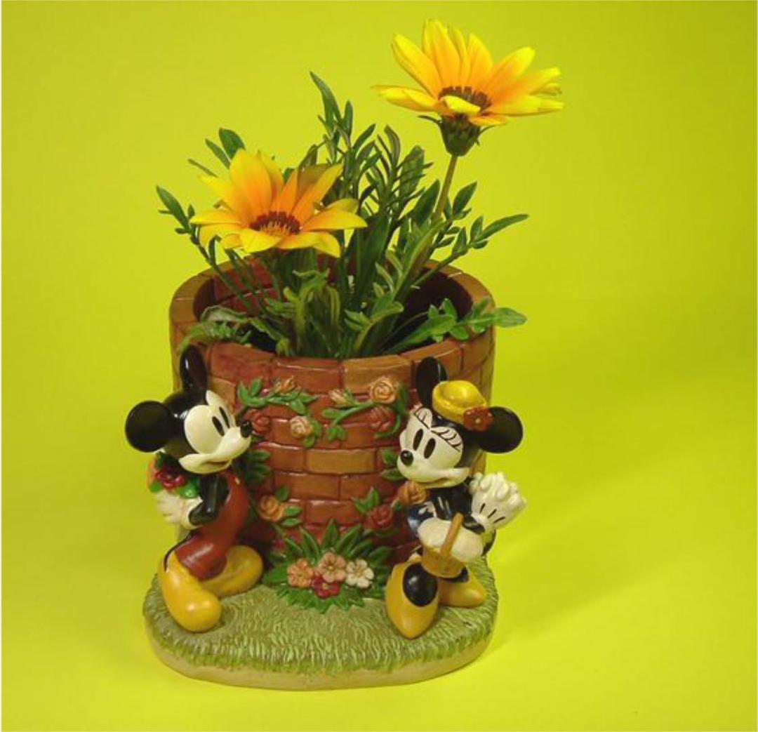 ディズニー ミッキー＆ミニー プランター 小 - メルカリ