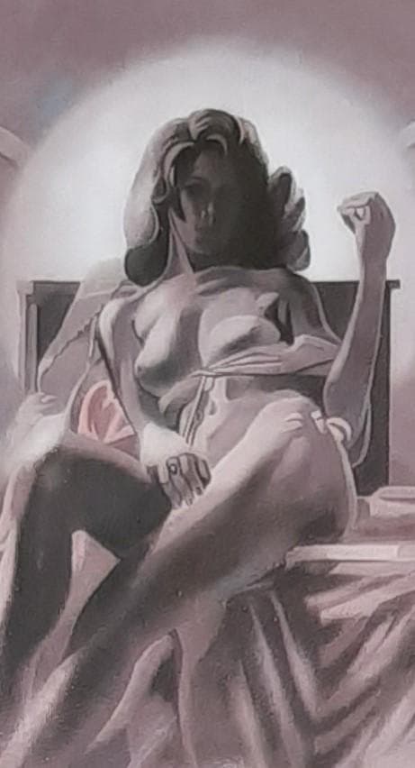 飯田四郎、「天上の詩 '99(Ⅰ)」、希少画集の額装画、四季、風景、人気作品