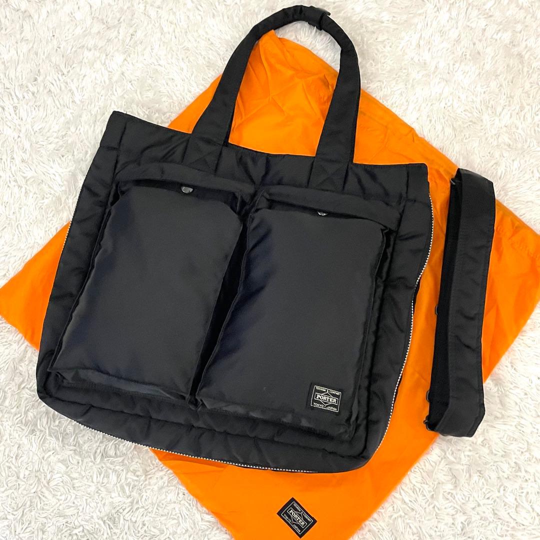 美品】 新型 ポーター タンカー トートバッグ マチ拡張 2way 完売品
