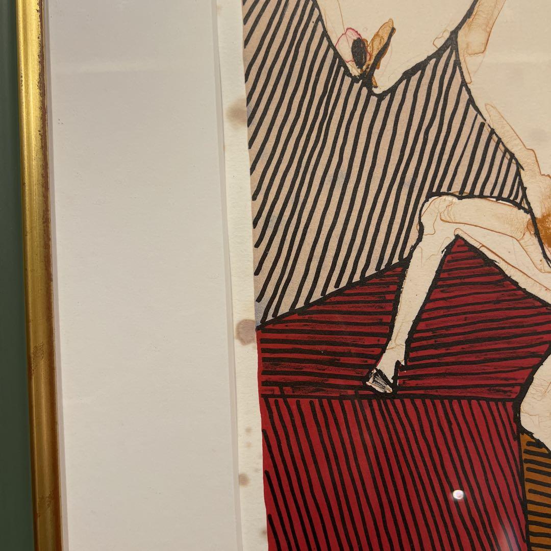 池田満寿夫 【白い牛】 リトグラフ 直筆サイン エディッション94/150