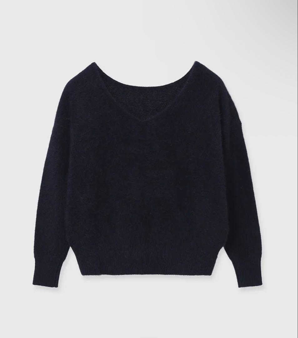 anuans ラクーンフォックス2wayネックプルオーバー ネイビー アニュアンス anuans ラクーンフォックス2wayネックプルオーバー