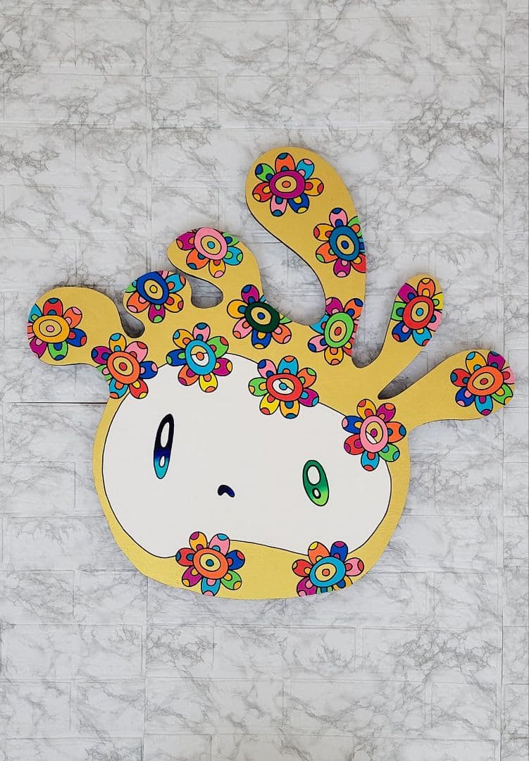 ★鈴木哲也★合板(670×630mm)アクリル原画1点物★送料無料#136