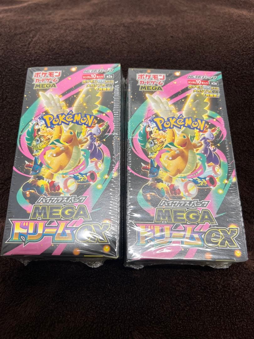 ポケモンカードゲーム ドリームEX 2箱シュリンク付き ポケモンカードゲーム MEGA ドリームex 2ボックス シュリンク付き