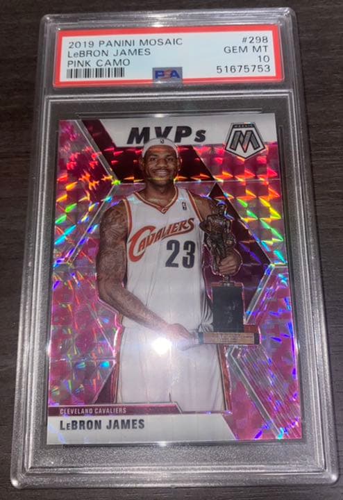 スポーツ選手 Panini Lebron MVP pink camo PSA10 LeBron James [Pink Camo] #8 Prices | 2019 Panini Mosaic