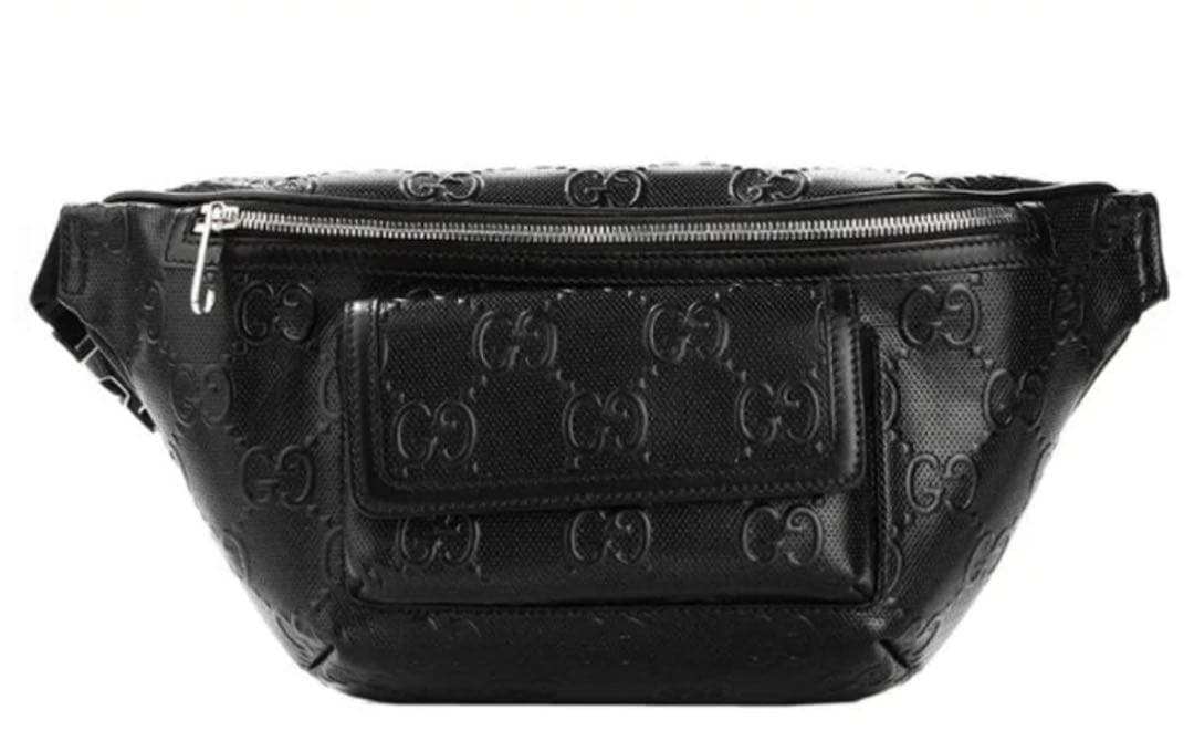 GUCCI グッチ GGエンボス レザー ベルトバッグ即決OK