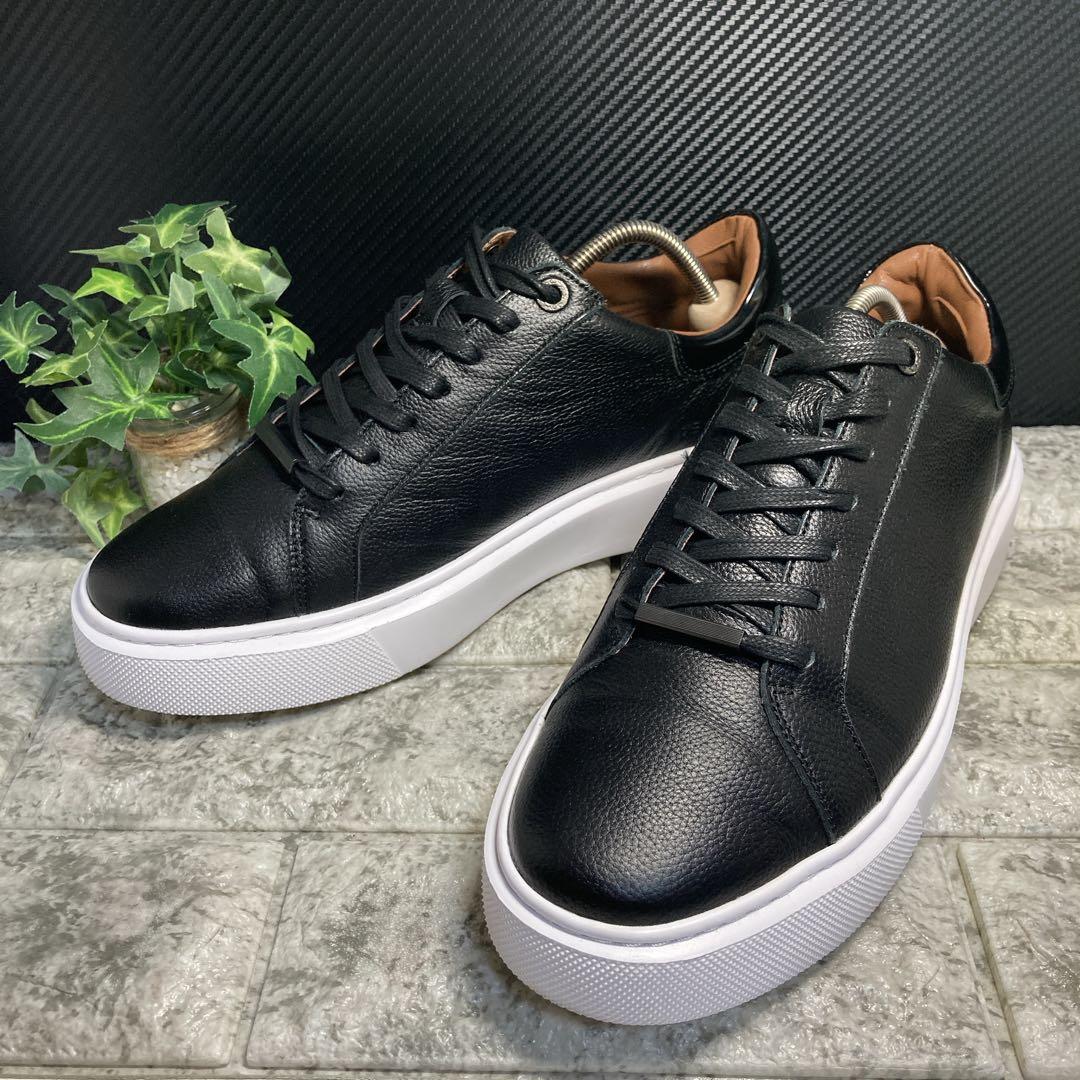 極美品】AOURE DEVICE1 レザースニーカー 26.5cm ブラック - メルカリ