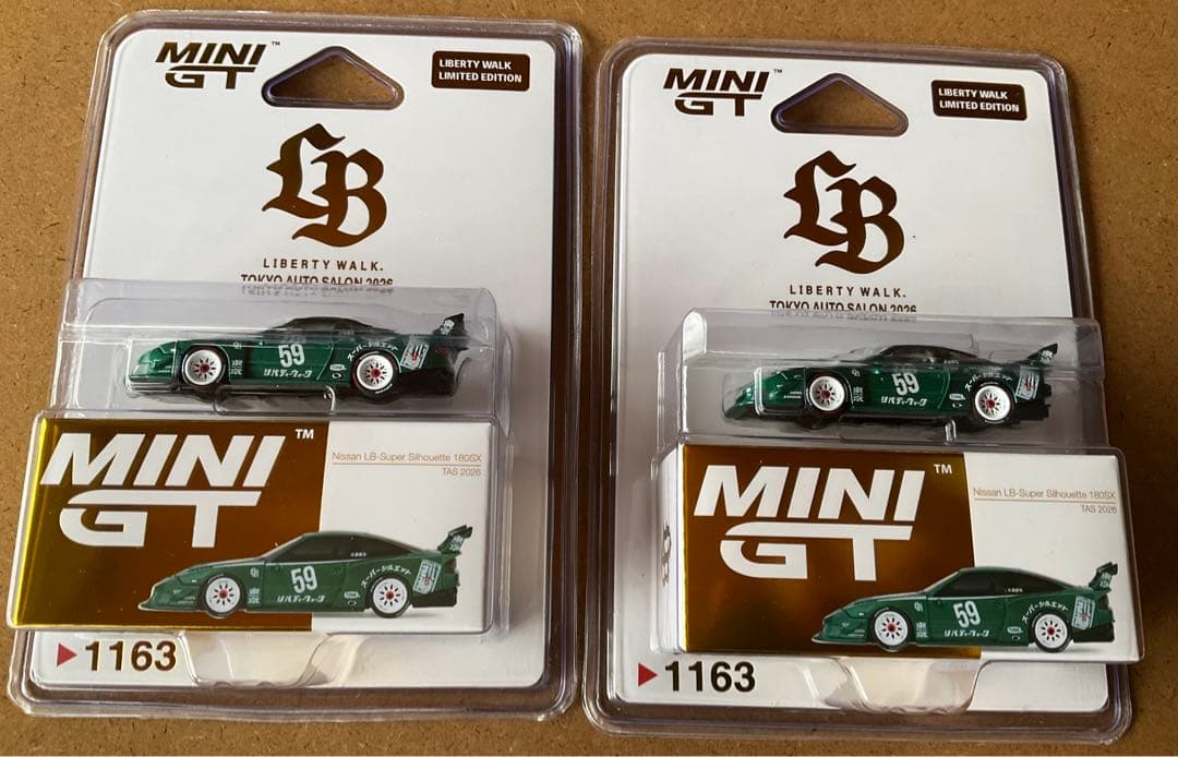 MINI GT 日産 180sx LBWK 東京オートサロン 限定　2台 MINI GT 日産 180sx LBWK 東京オートサロン 限定 6個 - メルカリ