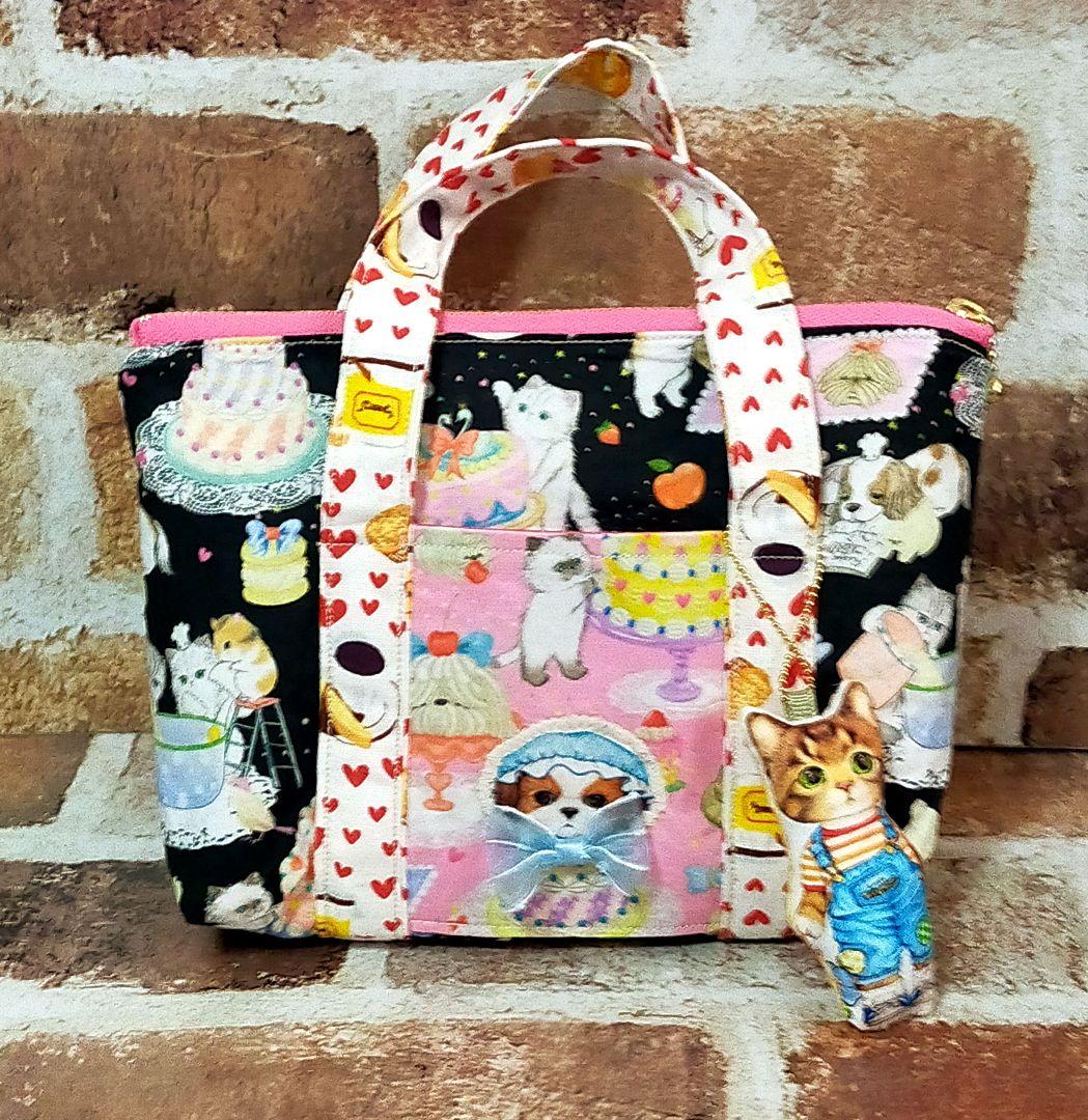 コヤンイサムチョン＆ユキエモン＆ハンドメイド ミニトートバッグ